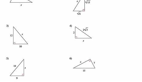 pythagorean theorem - worksheets answer key
