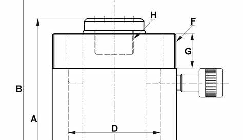 double acting hydraulic cylinder sizes