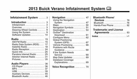 2014 buick verano owner's manual