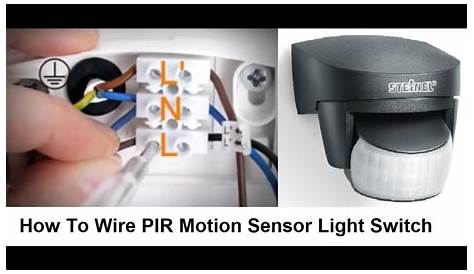 pir sensor light wiring diagram