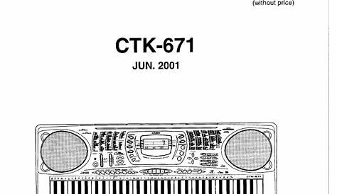 CASIO CTK-671 SERVICE MANUAL Pdf Download | ManualsLib