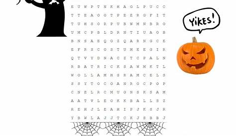Free Printable Halloween Fun Worksheets - Printable Templates