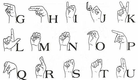 sign language letter chart