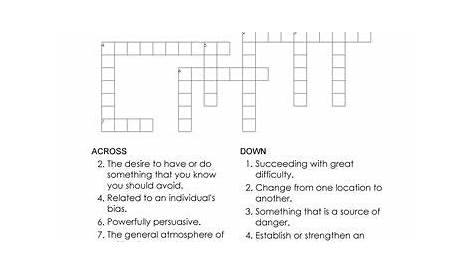 persuasive writing crossword puzzle