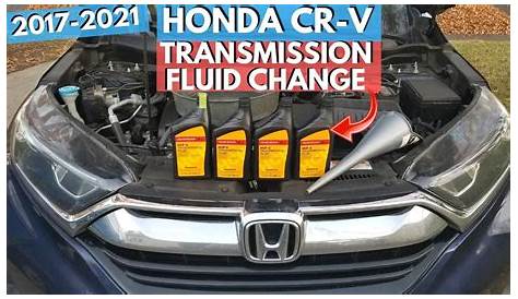 honda accord 2017 transmission fluid change