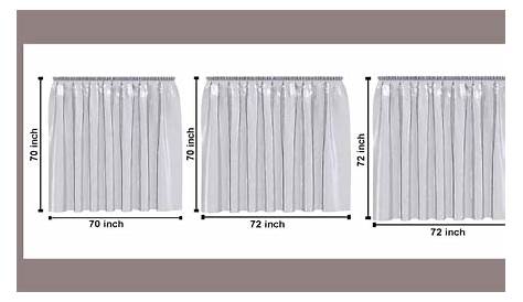 What are standard curtain sizes?