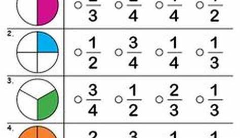 fraction worksheet second grade