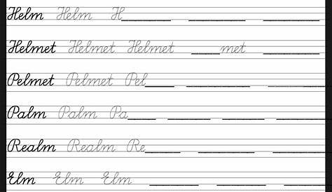 Handwriting Worksheets For 9 Year Olds | AlphabetWorksheetsFree.com
