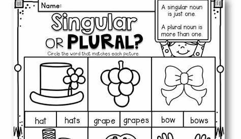 single and plural worksheets