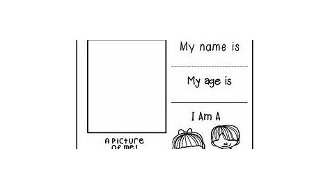 All About Me Worksheets | All about me worksheet, All about me