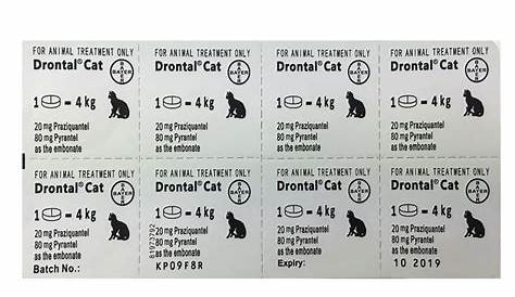 Cat dewormer all worms ,Tapeworm and Round Worm , 8 Tablets. * Want
