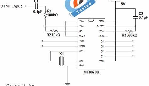 circuit diagram of dtmf decoder