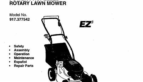 craftsman lawn mower manual model 917