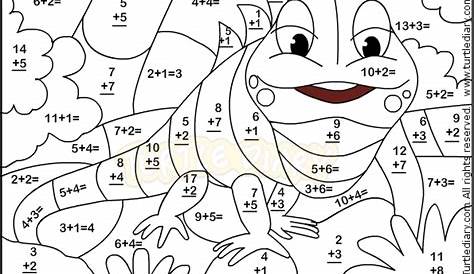 Printable Addition Coloring Worksheets