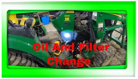 change oil filter on john deere d130 manual