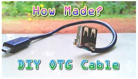 DIY OTG Cable || How to Make Your Own OTG Cable From Scrap? #otg - YouTube