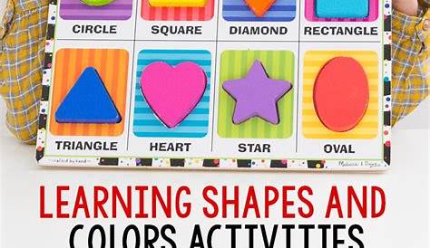 learning shapes and colors for toddlers printable