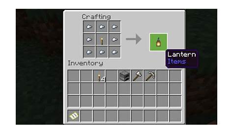 how to make minecraft lanterns