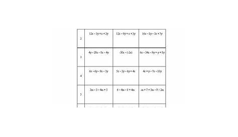 Equivalent Expressions Worksheet by cTink's Math Resources | TpT