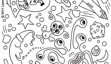 space printable coloring pages