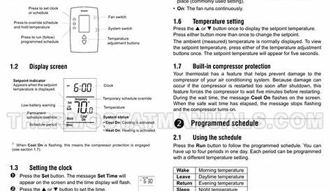 Honeywell RTH221B Thermostat User Guide