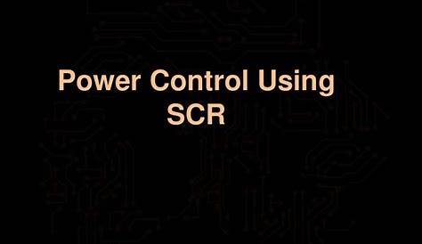 scr in power system