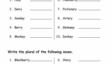 nouns interactive worksheet for grade 4 - nouns kindergarten worksheets