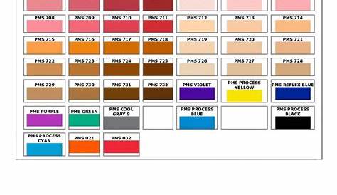 free pms color chart