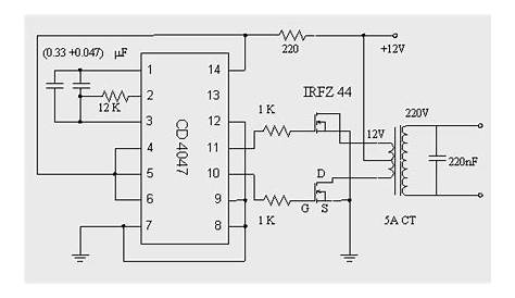 cd4047 inverter circuit diagram