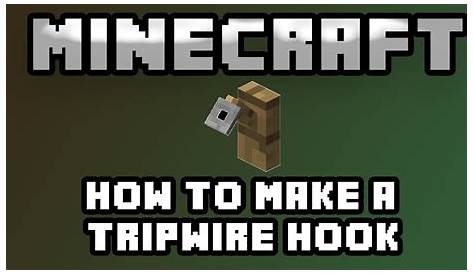Minecraft - How to make a Tripwire Hook - YouTube