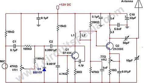 2km radio transmitter circuit diagram