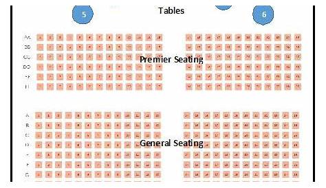 whiting auditorium seating chart