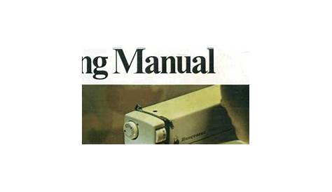 Sewing Machine Manual Downloads in PDF format