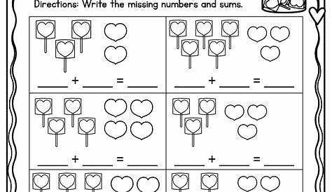 valentine's day worksheets for kindergarten