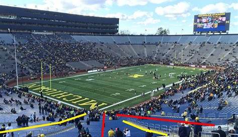 michigan stadium detailed seating chart