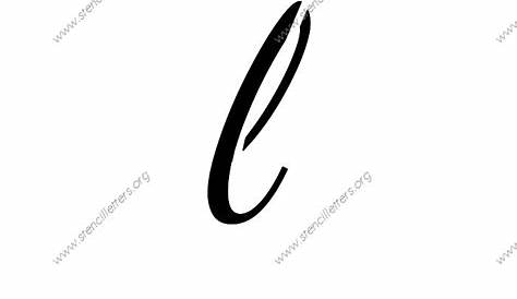 1950s Cursive Script Uppercase & Lowercase Letter Stencils A-Z 1/4 inch