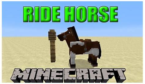 how do ride a horse in minecraft