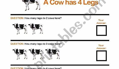 Cow Conundrums Math Worksheet