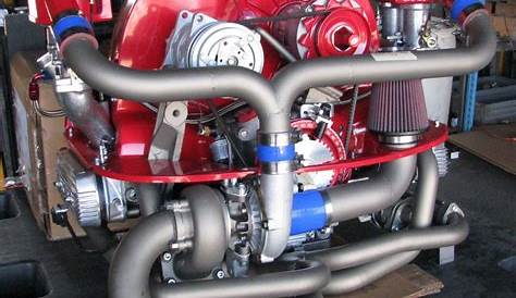 300HP turbocharged air-cooled horizontally opposed 4 cylinder VW engine [960x832] | Vw engine