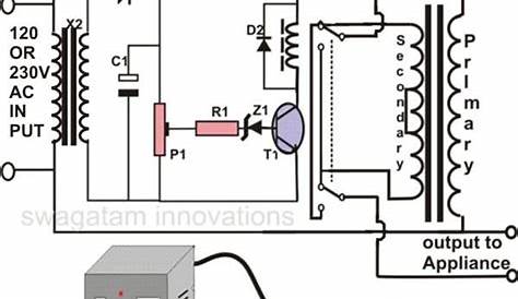 2kva automatic voltage stabilizer circuit diagram