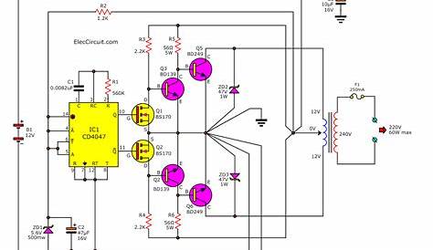 converter dc to ac circuit diagram