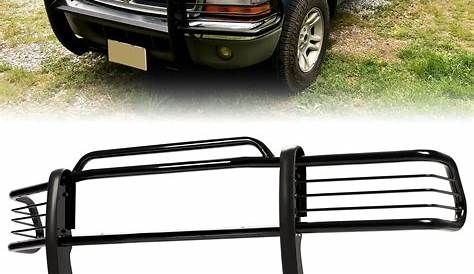 HECASA Front Bumper Protector Brush Grille Grill Guard Steel for 1997