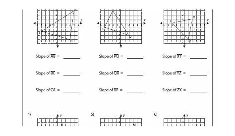 slope from graph worksheets