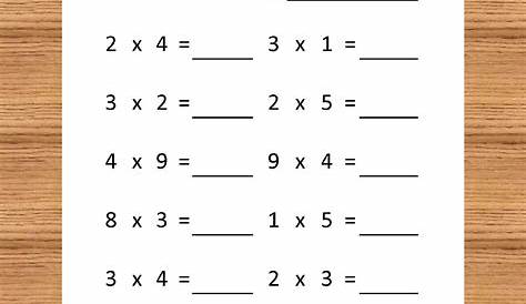 Worksheets On Multiplication For Grade 2 – PrintableMultiplication.com