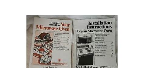 General Electric MICROWAVE OVEN Installation Instructions/Get Best