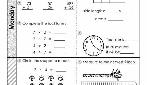 3rd Grade Daily Math Spiral Review • Teacher Thrive