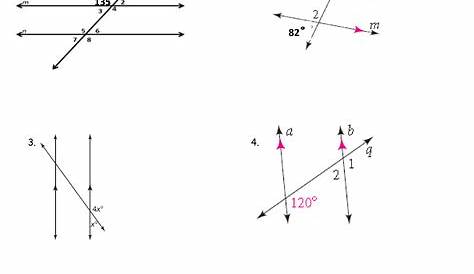 parallel lines and transversals worksheet pdf