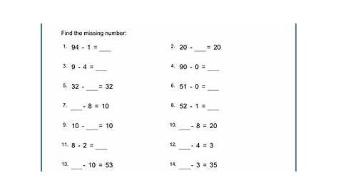 1st Grade Subtraction Worksheets - free & printable | K5 Learning