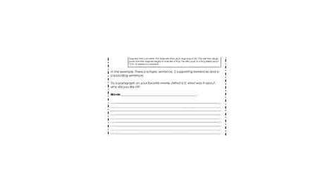 33 Writing A Paragraph Worksheet - support worksheet