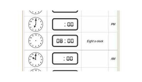 math worksheet telling time